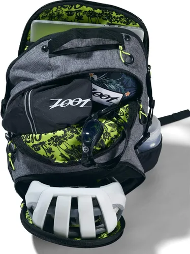 Miniatura 5 de Zoot Ultra Tri Backpack - Bolsa de transición de triatlón, compartimentos de almacenamiento húmedo, bolsa de triatleta de viaje para gimnasio