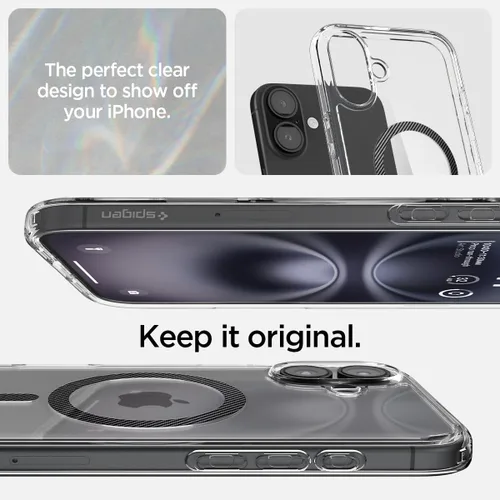 Miniatura 59 de Spigen Funda para iPhone 13 Mini, ultra híbrida MagFit [antiamarilleo] [compatible con Magsafe] - Transparente