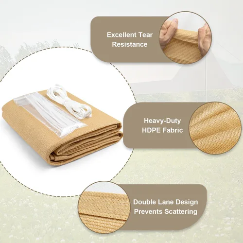 Miniatura 5 de LOVE STORY - Toldo de tela con ojales en tamaños de 3, 4, 6, 8, 10, 12 y 20 pies, cubierta con 95% de protección ultravioleta, para pérgola, patio