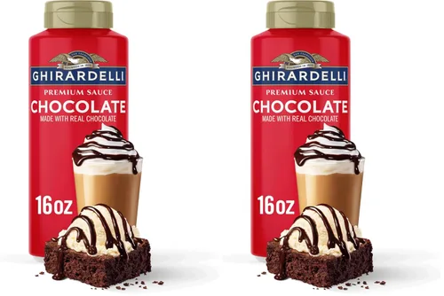 Miniatura 12 de GHIRARDELLI Salsa con sabor a chocolate blanco premium, botella de 16 onzas, rico jarabe de chocolate blanco para café y postres