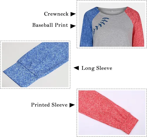 Miniatura 4 de Camisa de manga larga con estampado de estrellas para mujer, diseño de bandera americana, 4 de julio, pullvoer