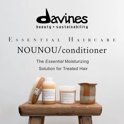 Miniatura 3 de Davines NOUNOU/Conditioner, Nourishing & Repairing Formula for Damaged, Processed or Brittle Hair - Restores Body & Shine with Lupin - Untangles &