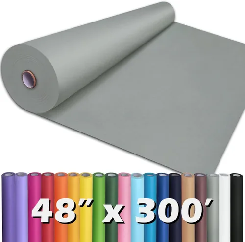 Miniatura 53 de PerkHomy Rollo de Papel Kraft Marrón 48" x 1,800" (150') para Envolver Regalos, Ramos, Flores, Arte, Pintura, Manualidades, Escritura, Embalaje