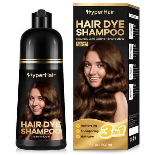 Miniatura 8 de Champú de tinte para cabello negro, champús para cabello tratado con color, champú de tinte para el cabello 3 en 1, tinte para cabello negro