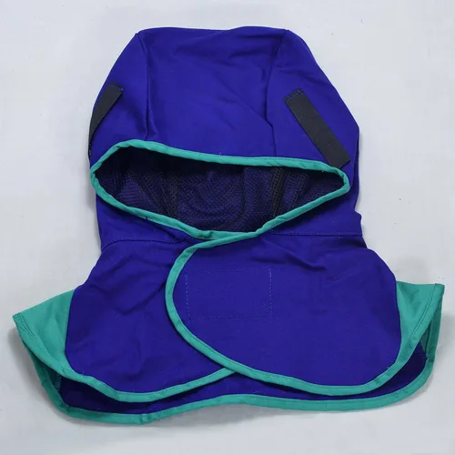 Miniatura 2 de RIVERWELD Capucha de soldadura Tela ignífuga para soldadores Match Soldadura Casco de soldadura Color azul Equipo de seguridad de trabajo Protección