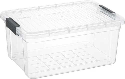 Miniatura 18 de Superio Caja de Almacenamiento Transparente con Tapa, Contenedores de Plástico de 1.85 Quart para Organizar, Cajas Apilables, Libres de BPA, No