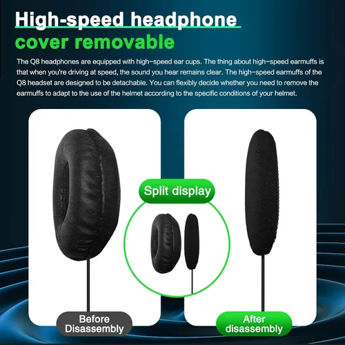 Miniatura 4 de Mesh 3.0 - Auriculares Bluetooth para motocicleta, 6 Riders Group V5.1, casco Bluetooth con intercambio de música y cancelación de ruido CVC