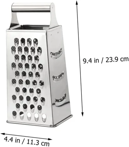 Miniatura 2 de Rallador de queso grande de acero inoxidable, cortador de verduras manual rotativo de cocina, ralladores de rebanadores de queso multifunción
