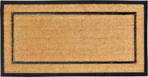 Miniatura 123 de A1HC Tapete para Puerta de Fibra de Coco Natural y Caucho, 30"x48" – Grueso, Duradero, Resistente, Anti-Desprendimiento, Resistente a