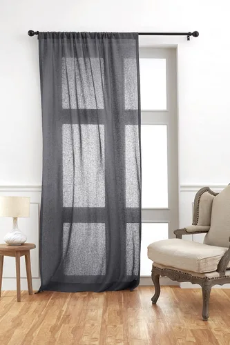 Miniatura 16 de Solino Home - Cortinas de lino de lino europeo de 108 pulgadas de largo, 100% lino puro verde álamo, 52 x 108 pulgadas de largo, cortinas de ventana