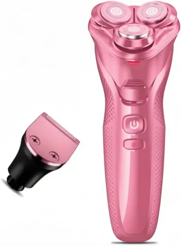 Miniatura 2 de Rategist Maquinilla de afeitar eléctrica 3 en 1 para hombres, afeitadora de barba recargable con recortador de nariz, gris metálico