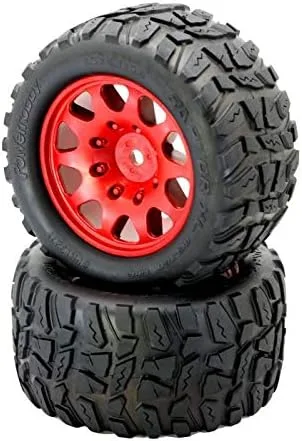 Miniatura 2 de Powerhobby Raptor XL Neumáticos con cinturón/Viper Wheels Verde (4) Compatible con: Traxxas X-Maxx 0.945 in HEX