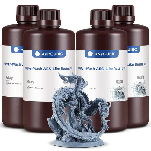 Miniatura 23 de ANYCUBIC Resina lavable con agua ABS-Like 3.0, resina para impresora 3D, alta dureza y alta precisión, fácil de procesar posteriormente, bajo olor