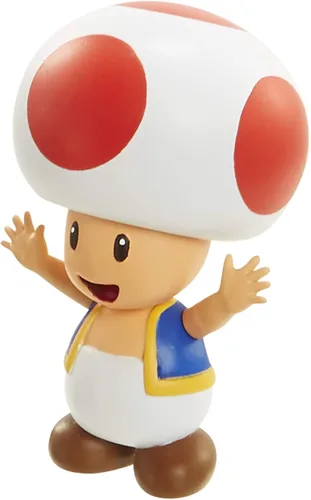 Miniatura 2 de Super Mario Figura de acción de juguete coleccionable de sapo rojo de 2.5 pulgadas