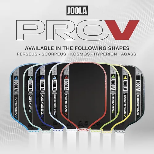 Miniatura 6 de JOOLA Pro V Pickleball Paddle - 14mm/16mm - Raw Carbon Fiber Textured Surface - Enhanced Frame & Propulsion Core, USAPA & UPA-A Certified, NFC Chip