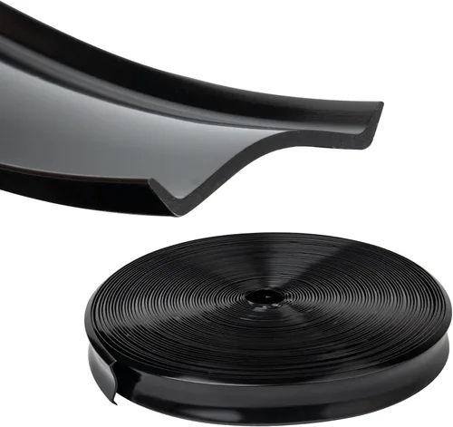 Miniatura 8 de Moldura de inserción de vinilo para carrocería, moldura de inserción para tornillos (3/4 "-50 pies-Blanco)