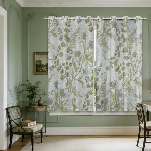 Miniatura 15 de Cortinas opacas negras y doradas, cortinas modernas de mediados de siglo para dormitorio, sala de estar, 63 pulgadas de largo, juego de 2 paneles
