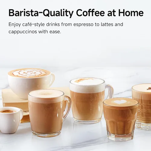 Miniatura 7 de HIBREW H10B - Cafetera de Espresso de 51mm - Temperatura y Volumen de Taza Ajustable a voluntad - Con Pantalla Inteligente y Medidor de Presión