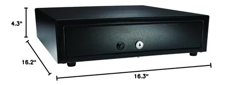 Miniatura 5 de APG Cash Drawer VP101-BL1616 Vasario Series - Cajón manual para efectivo, color negro