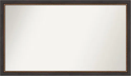 Miniatura 56 de Amanti Art Espejo de baño negro para sobre el fregadero, 23 x 23 pulgadas, espejo cuadrado negro Ashton, marco de madera tradicional mediano, se