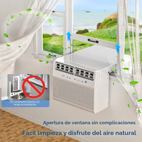 Miniatura 7 de ZAFRO Aire acondicionado de ventana en forma de U de 12,000 BTU que enfría hasta 450 pies cuadrados, unidades de aire acondicionado de ventana 6