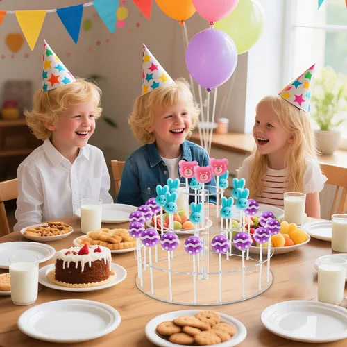 Miniatura 3 de YestBuy Soporte de exhibición para pastelillos con 30 agujeros, soporte de 3 niveles para piruletas para bodas, fiestas de cumpleaños, aniversarios