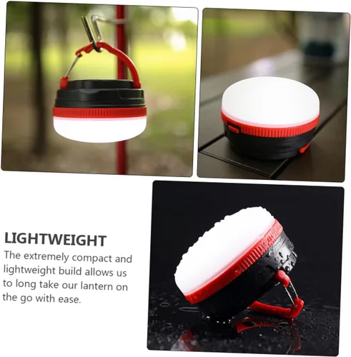 Miniatura 3 de Luxshiny LED Camping Lamp Portable Mini Tent Light with Brightness Lightweight Hanging Design for Outdoor Hiking Backpack Emergency Kit