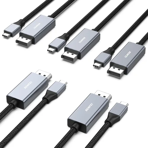 Miniatura 11 de BENFEI Cable USB-C a DisplayPort de 10 pies (8K a 60Hz 4K a 144 Hz), cable USB tipo C a DisplayPort [compatible con Thunderbolt 3/4/5] con iPhone 15