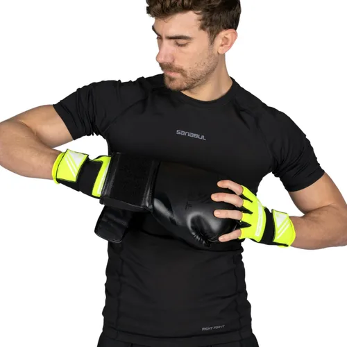 Miniatura 3 de Sanabul Vendas de mano de boxeo de gel para hombres y mujeres Muay Thai MMA Kickboxing Quick Wraps Guantes interiores de boxeo Protección de Verde