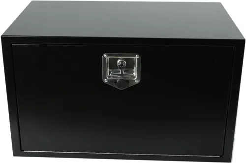 Miniatura 17 de Caja de herramientas de acero para debajo del cuerpo del camión, organizador de caja de herramientas de 18 x 12 x 14 con cerradura y llaves