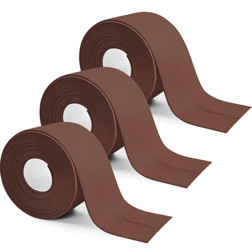 Miniatura 9 de 3 rollos de 10.5 pies de cinta de calafateo para inodoro, tira autoadhesiva de calafateado para sellado de baño, despegar y pegar, tira de calafateo