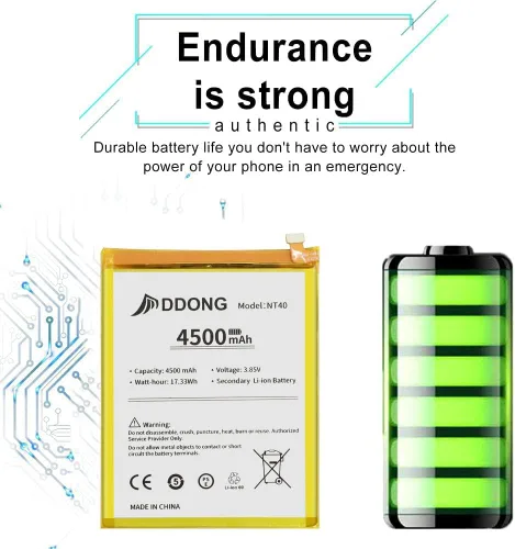 Miniatura 3 de DDONG Batería de polímero de litio mejorada NT40 Reemplazo de batería para Motorola Moto G Pure 2021 XT2163 con herramientas de reparación