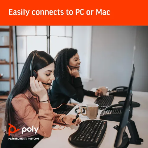 Miniatura 3 de Plantronics Blackwire 3210 - Auriculares con cable de un solo oído (monoaural) con micrófono Boom - USB-A para conectar a su PC y/o Mac