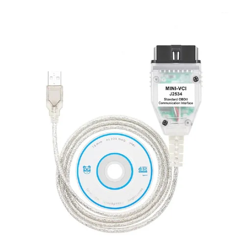 Miniatura 3 de Mini VCI J2534 Cable V18.00.008 última versión, adaptador de escáner de conector de cable OBD2 apto para TIS Techstream Programación Cable