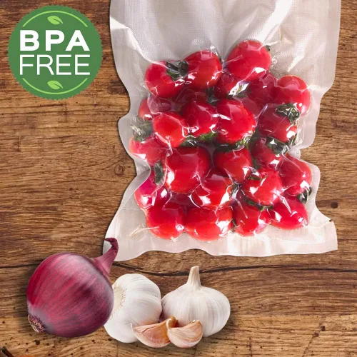 Miniatura 5 de Bolsas selladoras de alimentos al vacío de 200 cuartos de galón de 8 x 12 pulgadas sin BPA y resistentes, bolsas de sellado al vacío de grado