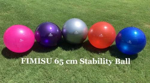 Miniatura 2 de FIM ISU 25.6 in Fitness Stability Ball • Yoga Balance Ball • Ejercicio Entrenamiento Bola INCLUYE Bomba de Pie