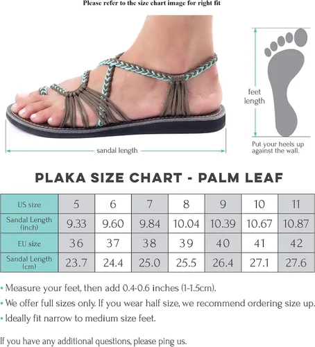 Miniatura 6 de Plaka - Sandalias planas para mujer Palm Leaf
