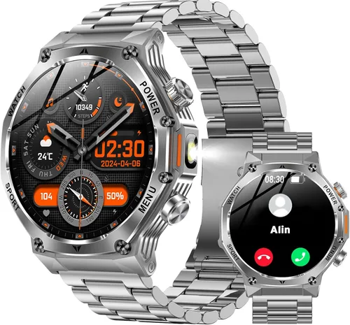 Miniatura 12 de Fitness Smart Watch for Men Women, Bluetooth Calling & 1.8" AMOLED, SpO2/Heart Rate/Sleep Tracker, 100+ Workout Modes, IP67 Waterproof, 7+Day Black