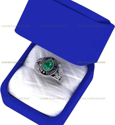 Miniatura 5 de Joyería de anillo de clase escolar personalizada para mujer en silver925