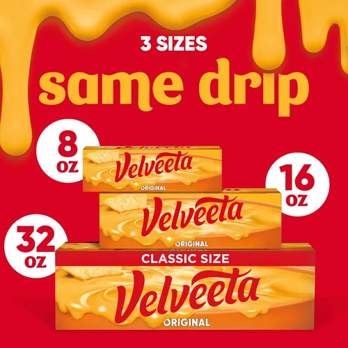 Miniatura 8 de Velveeta Original - Queso pasteurizado de receta original, bloque de 16 onzas