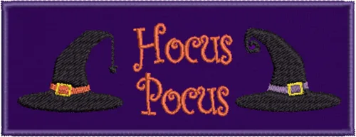 Hocus Pocus - Parche bordado de 4 pulgadas para planchar o coser, divertido humor de Halloween, chaleco decorativo con apliques, chaqueta, jeans,