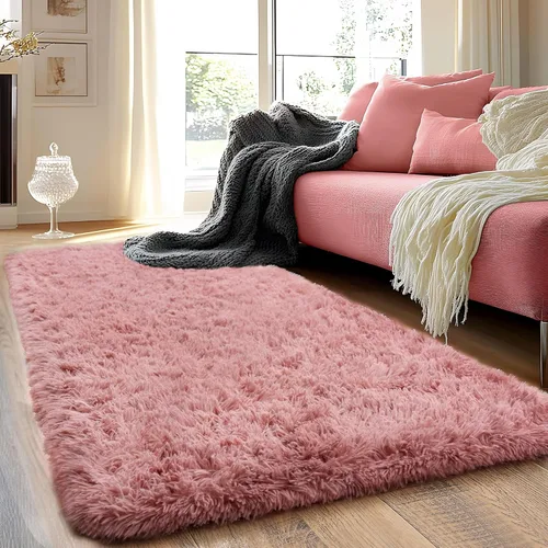 Miniatura 22 de Alfombras de Pasillo para Dormitorio 2x6 pies Alfombras de Pasillo para Pasillos Antideslizantes Suaves de Pelo Largo Alfombra de Cabecera, Alfombra