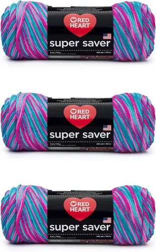 Miniatura 113 de Red Heart Hilo Super Saver, paquete de 3, estampado artístico, 3 unidades Estampado De Artista