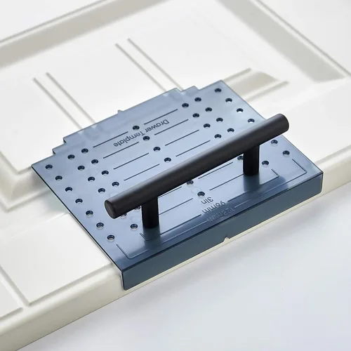Kit de plantilla de instalación de herrajes para puertas y cajones de gabinete Ravinte Incluye plantilla de montaje con broca para perilla de