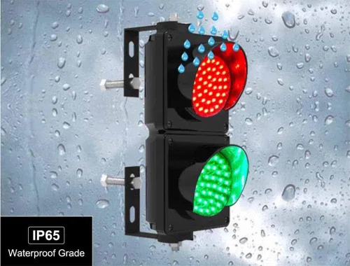Miniatura 3 de Semáforo LED industrial, 2 luces de tráfico de muelle de carga rojo/verde, luz de parada/marcha industrial de 4 pulgadas, con control
