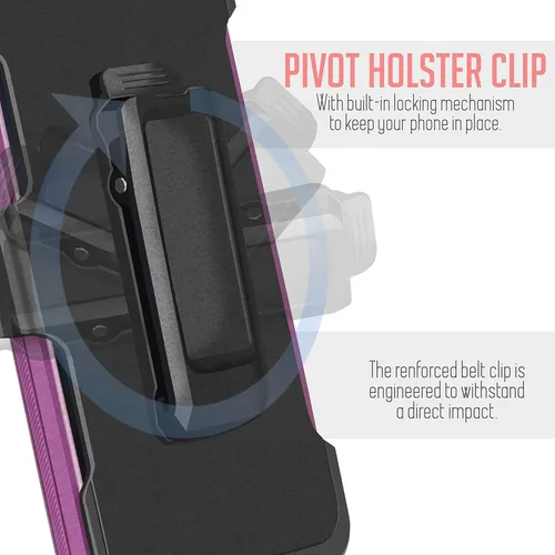 Miniatura 5 de Funda compatible con Motorola Moto G Stylus 2021, resistente, a prueba de golpes, cuerpo completo, protector de pantalla integrado, con soporte