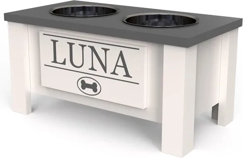 Miniatura 73 de GrooveThis Woodshop Soporte Personalizado de Cuenco Elevado para Perros de Tamaño Grande, Mediano, Pequeño y Extra Pequeño - Cuencos de Acero Negro