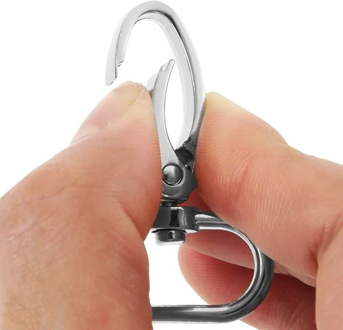 Miniatura 3 de Acrux7 Paquete de 50 cierres giratorios de 1 pulgada para llaveros, clips de cordón para llavero, ganchos giratorios para llavero, manualidades