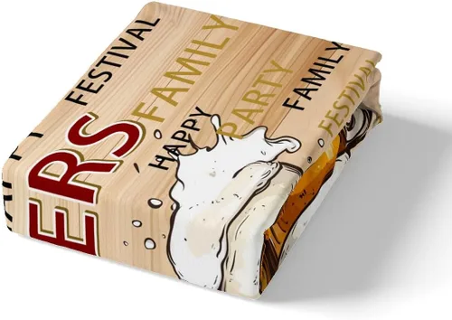 Miniatura 5 de Juego de sábanas temáticas de animación y cerveza, tamaño individual, juego de ropa de cama de 3 piezas con diseño de taza de cerveza de dibujos