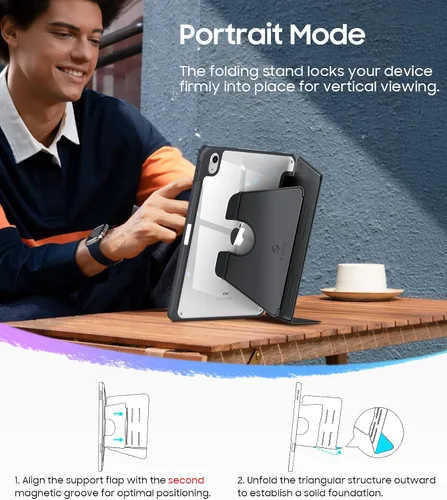 Miniatura 4 de Fintie Estuche con soporte vertical para iPad (A16) de 11ª generación de 11 pulgadas (2025), iPad de 10ª generación de 10.9 pulgadas (2022), funda